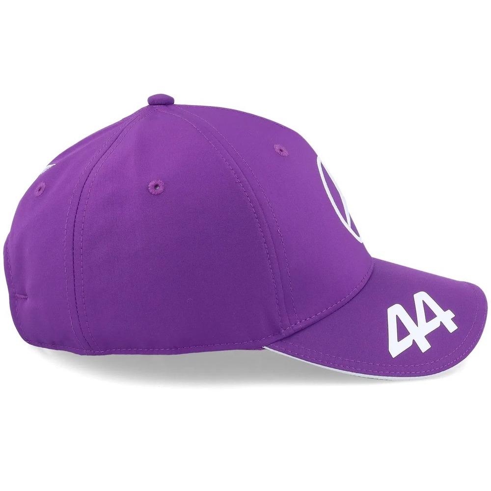 Mercedes AMG Petronas F1 Lewis Hamilton Purple Hat Baseball Cap 44 Adjustable - Picture 4 of 6